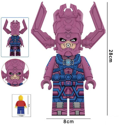 Galactus Custom Marvel Superhero Megafigure Large Minifigure - Minifigure Bricks
