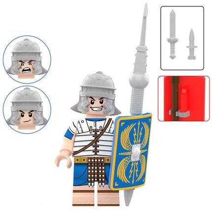 Blue Roman Infantry Custom Roman Empire Minifigure