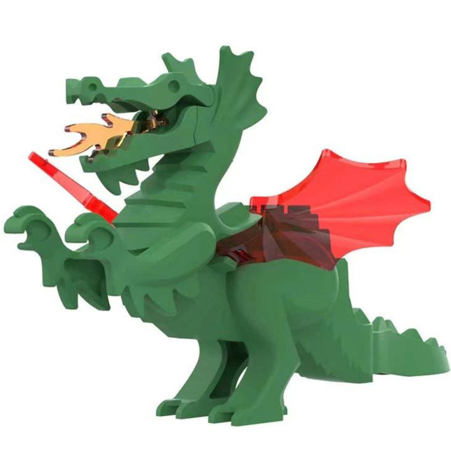Green Dragon Custom Medieval Dragons Minifigure