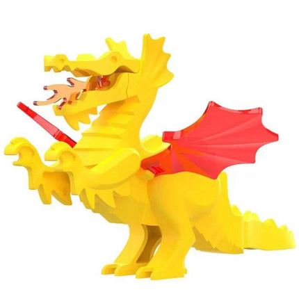 Yellow Dragon Custom Medieval Dragons Minifigure