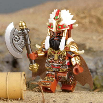 Meng Huo Yue Barbarian Tribal Leader Custom Minifigure