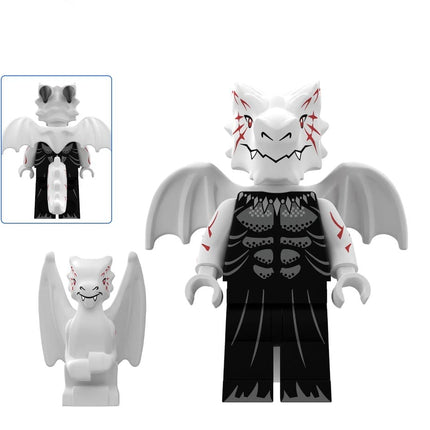 White Dragon Night Custom Dungeons and Dragons Minifigure