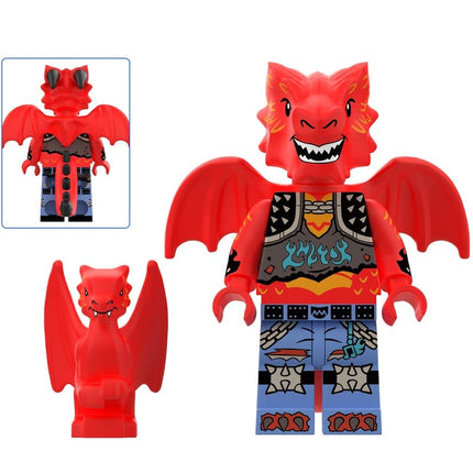 Red Dragon Night Custom Dungeons and Dragons Minifigure