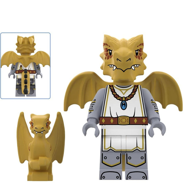 Yellow Dragon Night Custom Dungeons and Dragons Minifigure