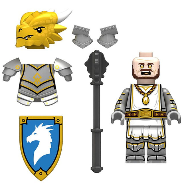 Golden Dragon Knight Custom Dungeons and Dragons Minifigure