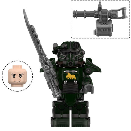 T-45 NCR Salvaged Power Armor Custom Fallout Minifigure