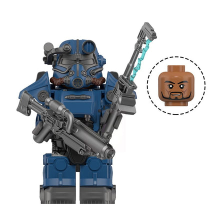 T-45 Power Armor (Blue paint) Custom Fallout Minifigure