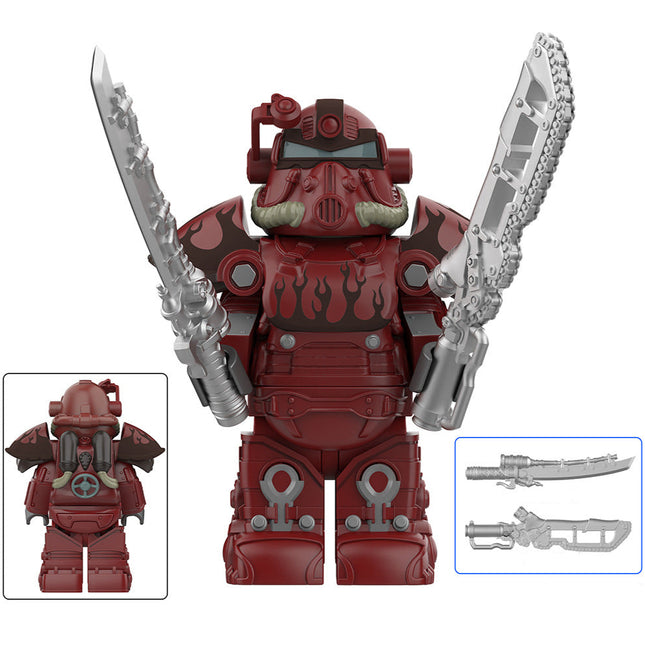 T-51 Power Armor (Hot Rod Flames) Custom Fallout Minifigure