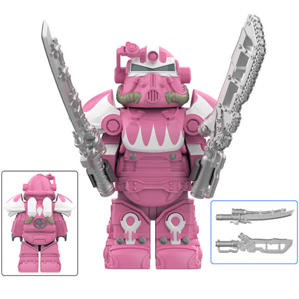 T-51 Power Armor (Hot Rod Hot Pink) Custom Fallout Minifigure