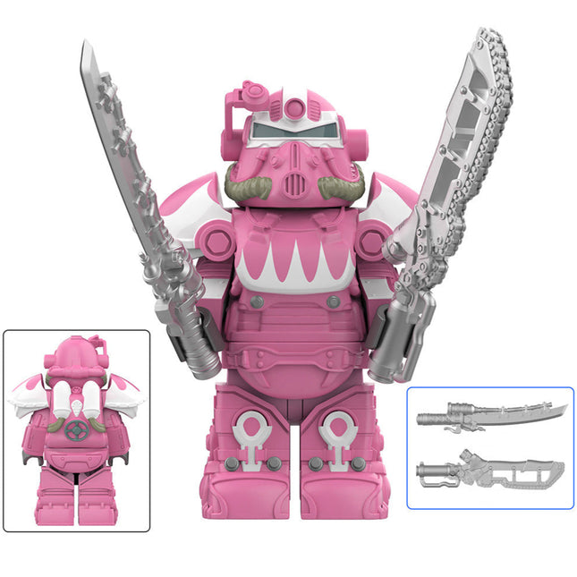 T-51 Power Armor (Hot Rod Hot Pink) Custom Fallout Minifigure