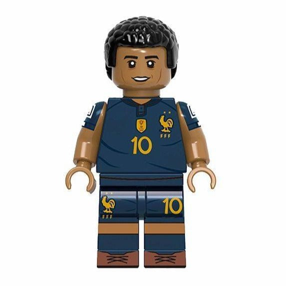 Kylian Mbappe Custom Minifigure Football Player