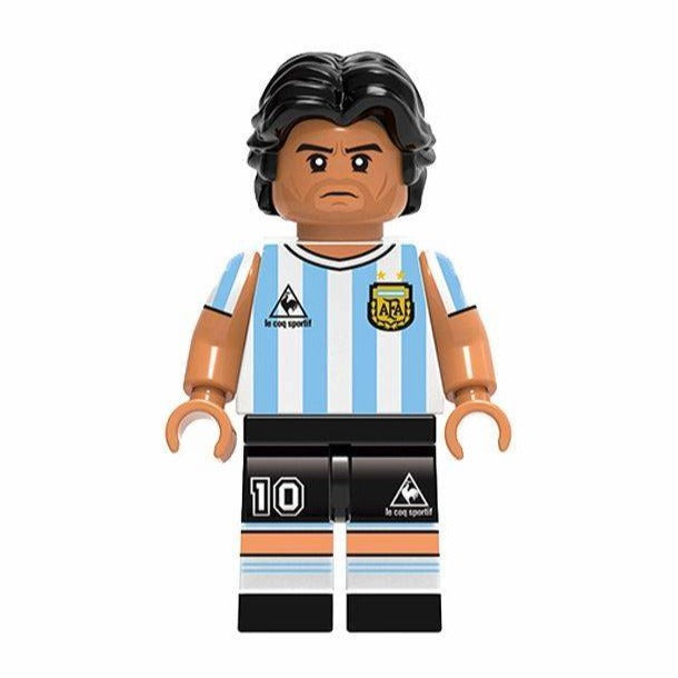Diego Maradona Custom Minifigure Football Legend