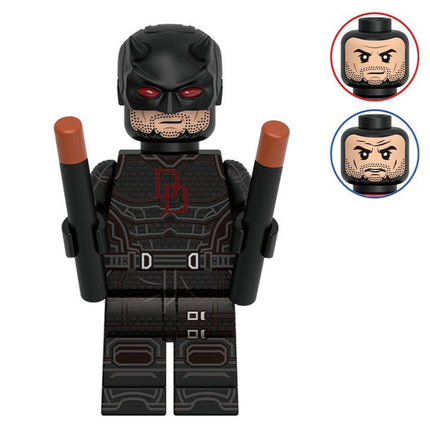 Daredevil (Black Suit) Custom Marvel Superhero Minifigure