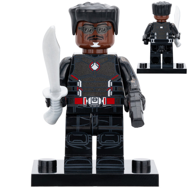 Blade (Wesley Snipes) Custom Marvel Superhero Minifigure