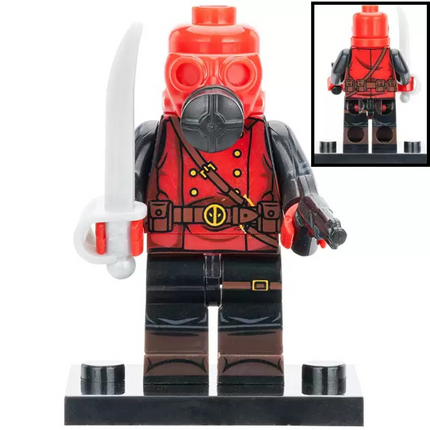 Golden Age Deadpool Custom Marvel Superhero Minifigure