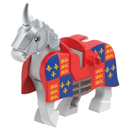 King Richard the Lionheart Medieval Knight Warhorse Custom Minifigure