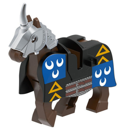 Sir Edmund de Thorpe Medieval Knight Warhorse Custom Minifigure