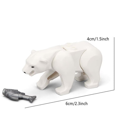 Polar Bear Custom Animal Minifigure