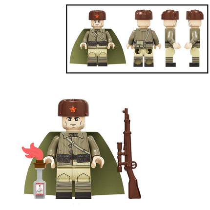 Soviet Military Soldier Custom Minifigure