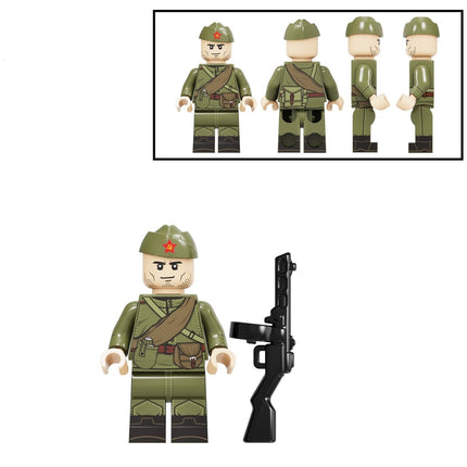 Soviet Military Soldier Custom Minifigure