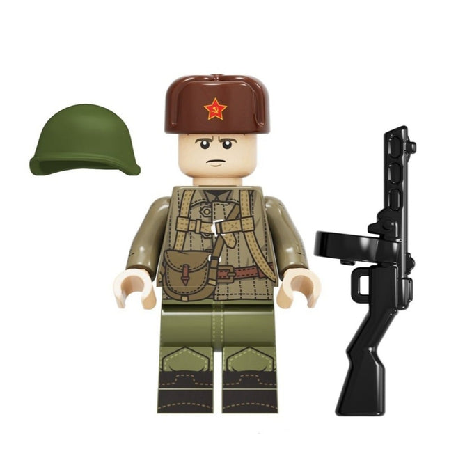 Soviet Military Soldier Custom Minifigure