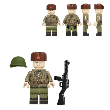 Soviet Military Soldier Custom Minifigure