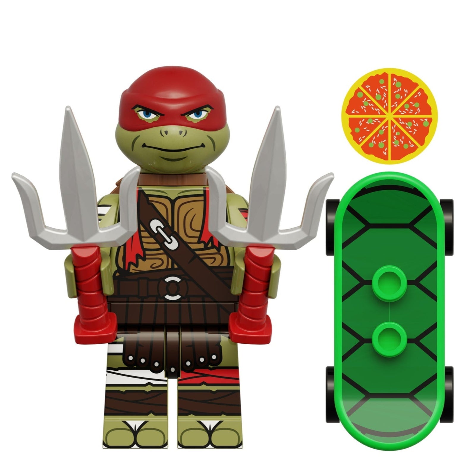 Raphael Mutant Ninja Turtles Custom Minifigure – Minifigure Bricks