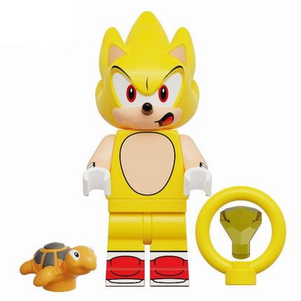 Super Sonic from Sonic the Hedgehog Custom Minifigure