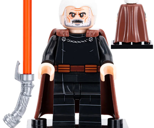 Darth Lego Conde Dooku Count Dooku Custom Star Wars Minifigure – Minifigure  Bricks