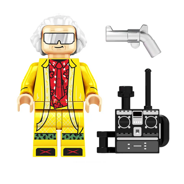 Doc Brown custom Minifigure from Back to the Future