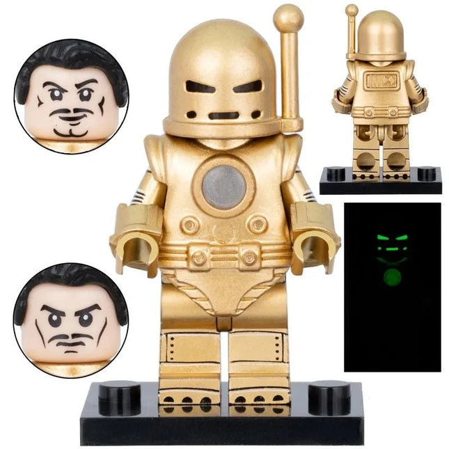 Iron Man Model 1 (Gold) Custom Marvel Superhero Minifigure