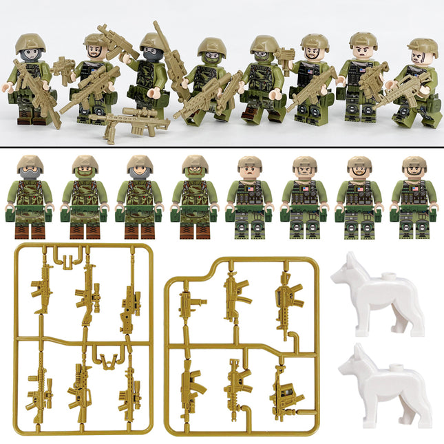 Army Special Forces Miltiary Minifigure Bundle Set