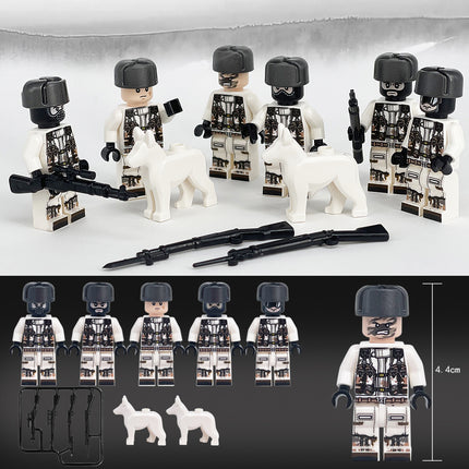 Soviet Snow Special Forces Minifigure Military Bundle Set