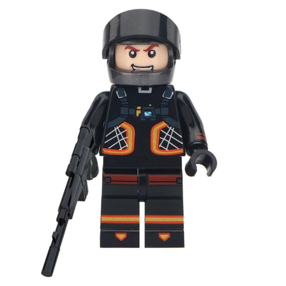 Dark Voyager Skin from Fortnite Custom Minifigure Minifigure Bricks