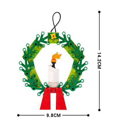 Christmas Wreath Creative Festival Ornament MOC