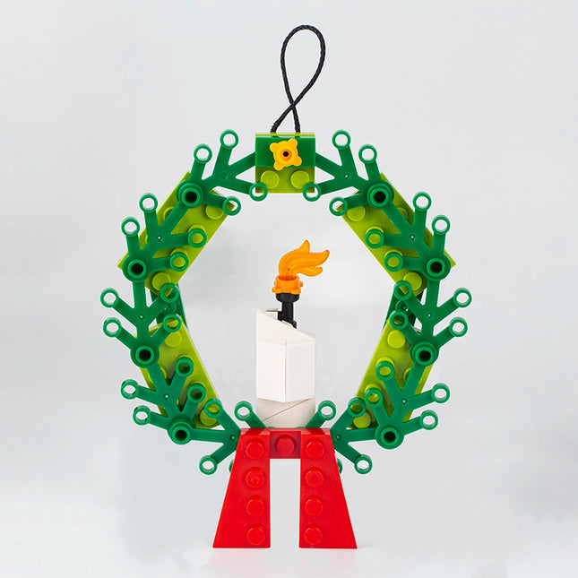 Christmas Wreath Creative Festival Ornament MOC