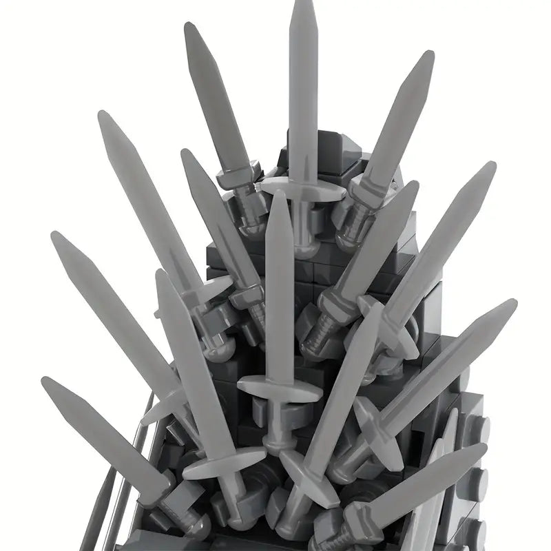 Game of Thrones Iron Throne MOC Build Minifigure Bricks