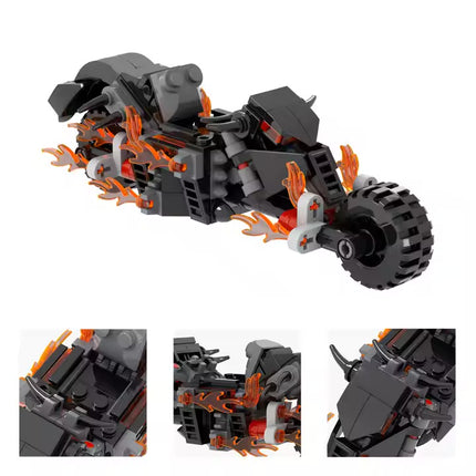 Ghost Rider Hell Cycle Custom Marvel Superhero MOC