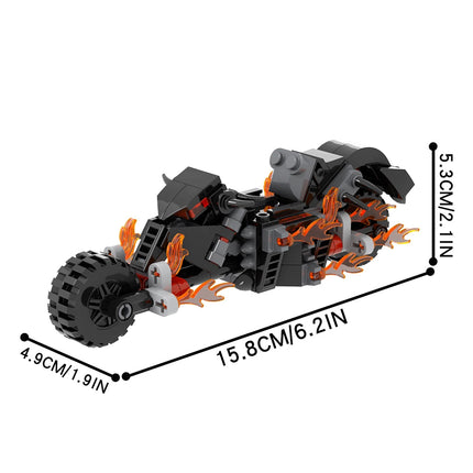 Ghost Rider Hell Cycle Custom Marvel Superhero MOC