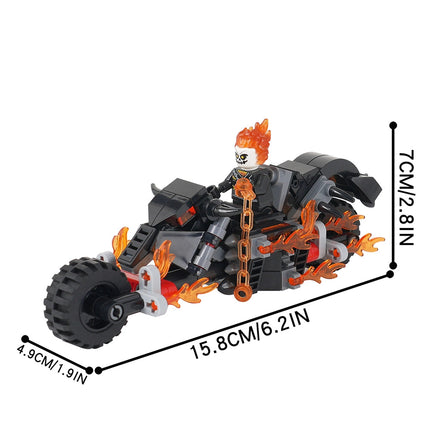 Ghost Rider Hell Cycle Custom Marvel Superhero MOC