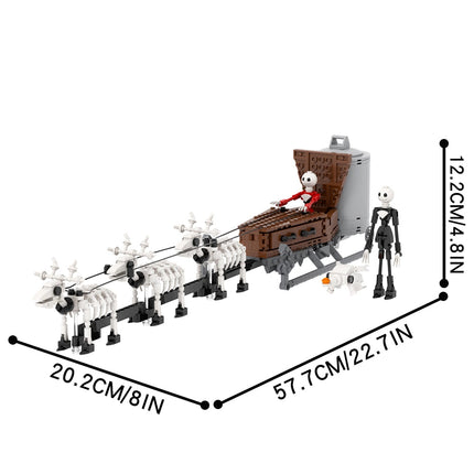 Nightmare Before Christmas Jack Skellington Sleigh Custom MOC