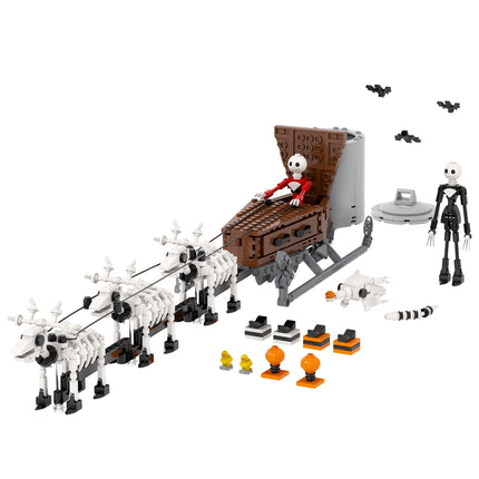 Nightmare Before Christmas Jack Skellington Sleigh Custom MOC