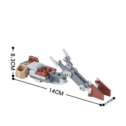 Mandalorian Zephyr-J Speeder Bike Star Wars MOC