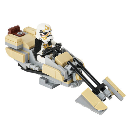 Zephyr-G Swoop Bike with Sandtrooper Star Wars MOC