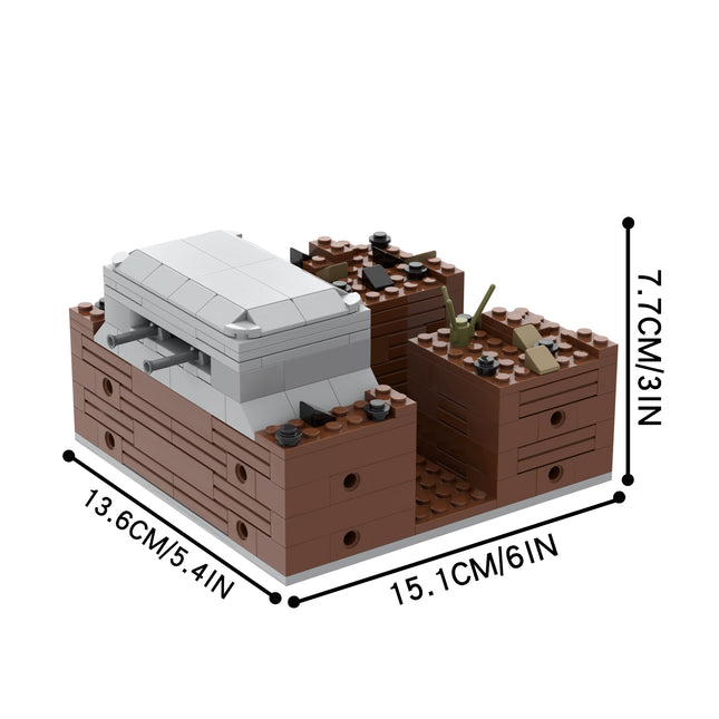 Military Battlefield Trenches MOC Set