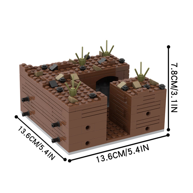 Military Battlefield Trenches MOC Set