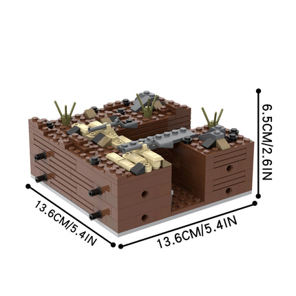 Military Battlefield Trenches MOC Set