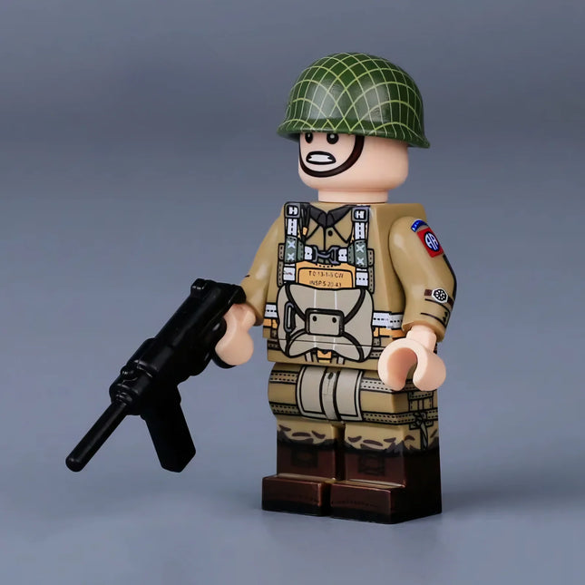 WW2 US Army 82nd Airborne Paratrooper Soldier Custom Minifigure