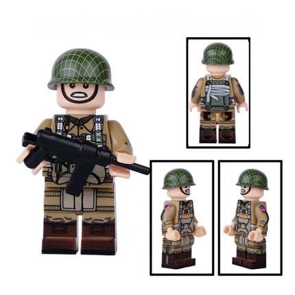 WW2 US Army 82nd Airborne Paratrooper Soldier Custom Minifigure