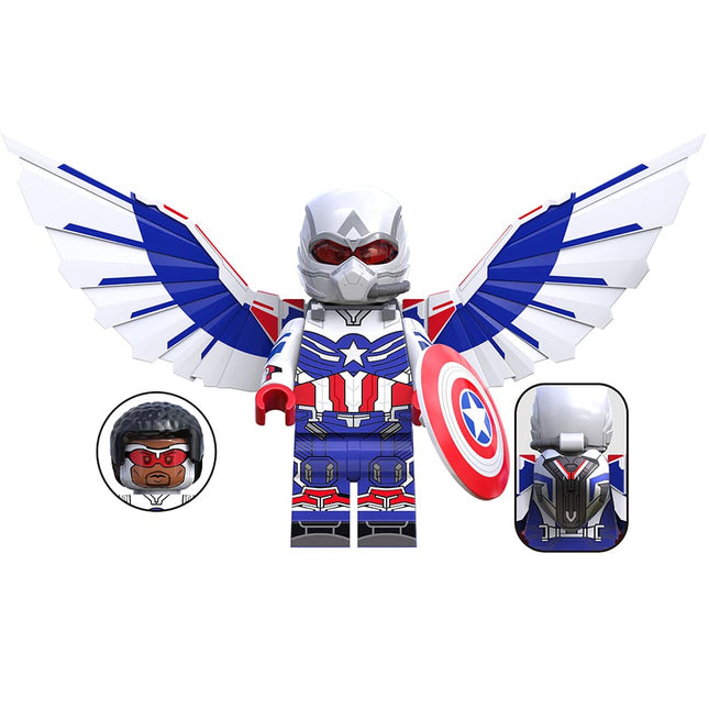 Captain America (Sam Wilson) (Brave New World) Custom Marvel Superhero Minifigure